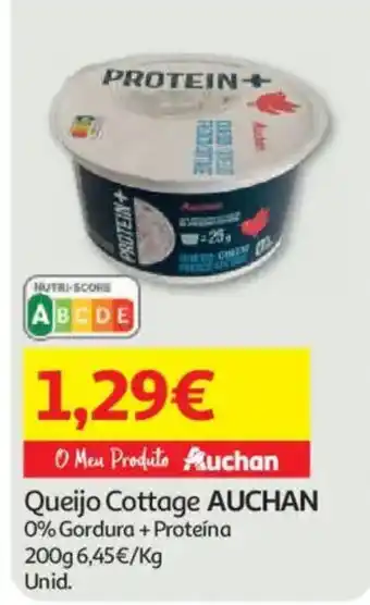 Auchan Queijo Cottage Auchan promoção