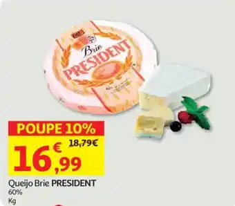 Auchan Queijo Brie PRESIDENT promoção
