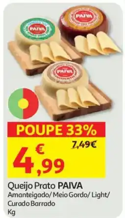Auchan Queijo Prato PAIVA promoção