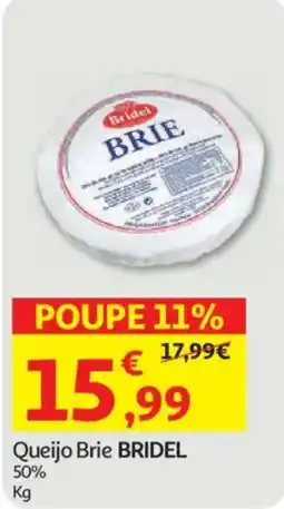 Auchan Queijo Brie Bridel promoção