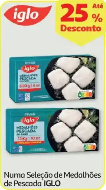 Auchan Medalhões de pescada iglo promoção