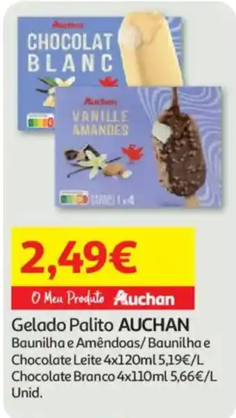 Auchan Gelado Palito Auchan promoção