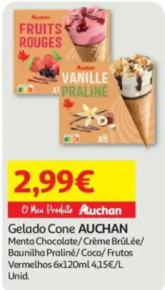 Auchan Gelado Cone AUCHAN promoção