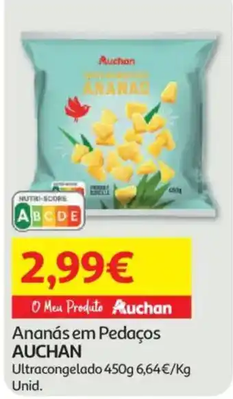 Auchan Ananás em pedaços auchan promoção