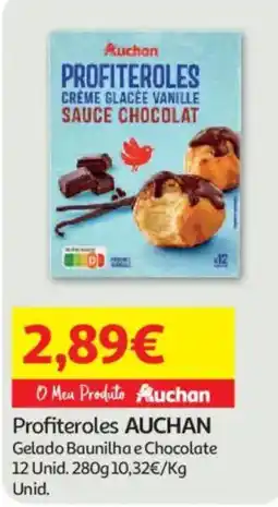 Auchan Profiteroles auchan gelado baunilha e chocolate promoção