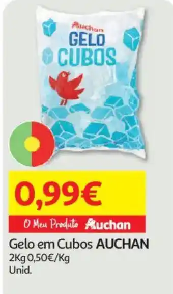 Auchan Gelo em cubos auchan promoção