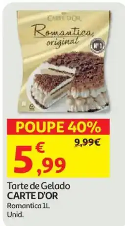 Auchan Tarte de Gelado Carte d'or Romantica promoção