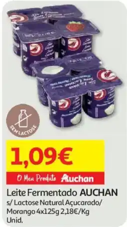 Auchan Leite Fermentado Auchan promoção