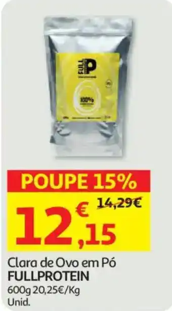 Auchan Clara de Ovo em Pó Fullprotein promoção