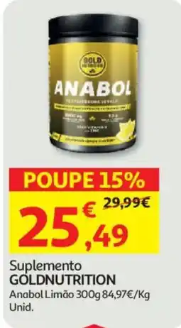 Auchan Suplemento Goldnutrition Anabol promoção