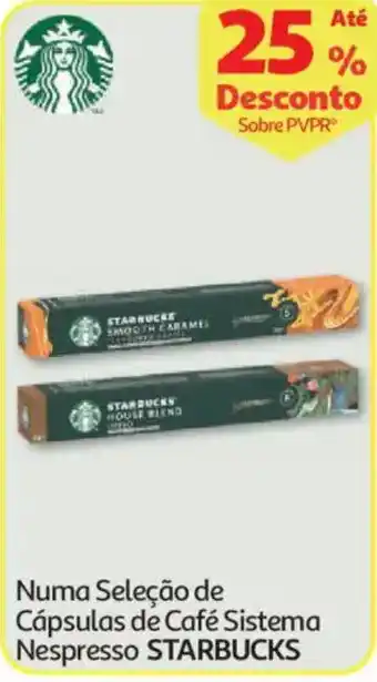 Auchan Cápsulas de Café Sistema Nespresso Starbucks promoção