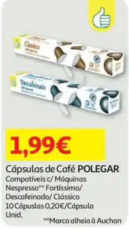 Auchan Cápsulas de Café Polegar promoção