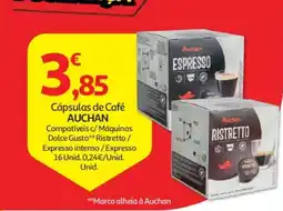 Auchan Cápsulas de Café Auchan promoção
