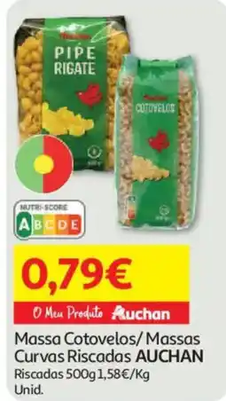 Auchan Massa Cotovelos/Massas Curvas Riscadas AUCHAN promoção