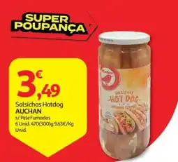 Auchan Salsichas Hotdog Auchan promoção