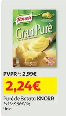 Auchan puré de batata knorr promoção