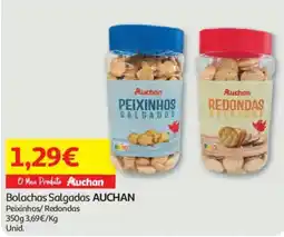 Auchan Bolachas Salgadas Auchan Peixinhos/Redondas promoção