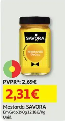 Auchan Mostarda savora promoção