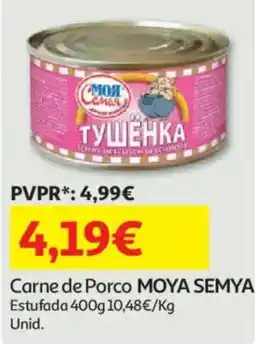 Auchan Carne de Porco MOYA SEMYA promoção