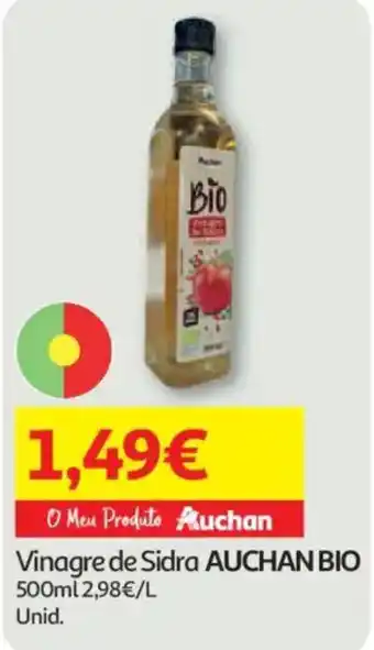 Auchan Vinagre de Sidra Auchan Bio promoção