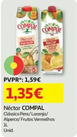 Auchan Néctar compal clássico pera/laranja/alperce/frutos vermelhos promoção