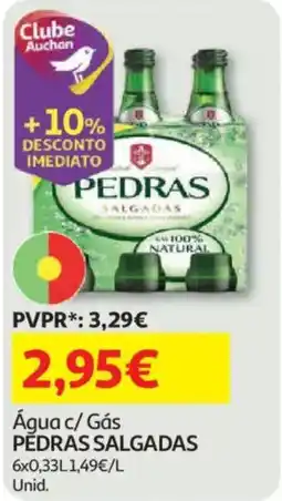 Auchan Água c/ Gás PEDRAS SALGADAS promoção