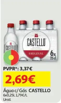 Auchan Água c/ Gás CASTELLO promoção