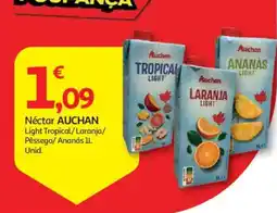 Auchan Néctar auchan light tropical/ laranja/ pêssego/ ananás promoção
