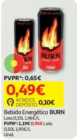 Auchan Bebida Energética BURN promoção