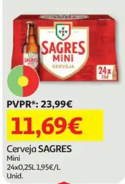 Auchan Cerveja SAGRES Mini promoção