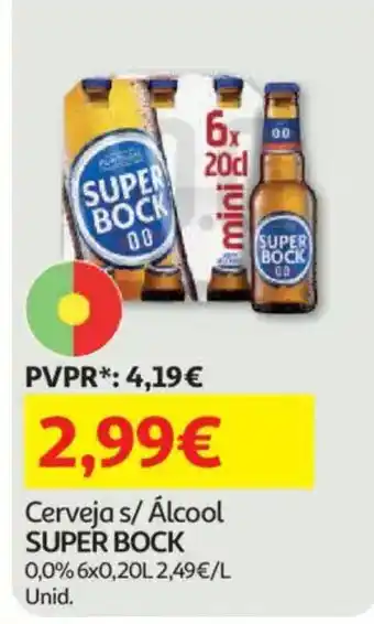 Auchan Cerveja s/ Álcool SUPER BOCK promoção