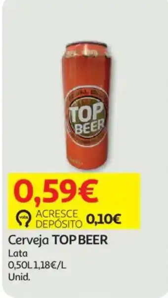 Auchan Cerveja Top Beer promoção