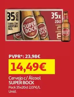Auchan Cerveja c/ Álcool super bock promoção