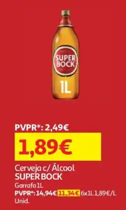 Auchan Cerveja c/ Álcool super bock promoção