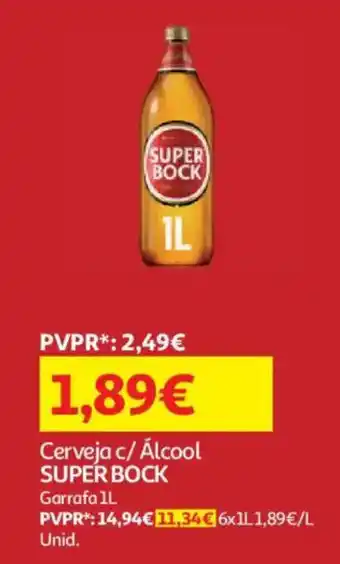 Auchan Cerveja c/ Álcool super bock promoção