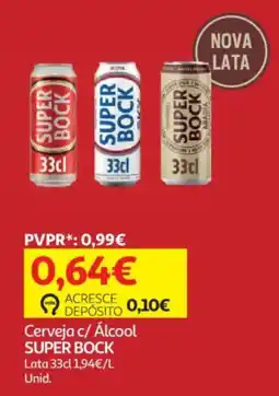 Auchan Cerveja c/ Álcool Super Bock promoção