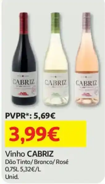 Auchan Vinho cabriz promoção