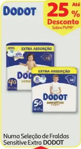 Auchan Fraldas sensitive extra dodot promoção
