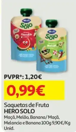 Auchan Saquetas de fruta hero solo promoção