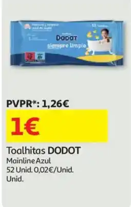 Auchan Toalhitas dodot mainline azul promoção