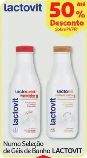Auchan Numa Seleção de Géis de Banho LACTOVIT promoção