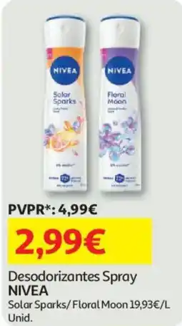 Auchan Desodorantes Spray NIVEA promoção
