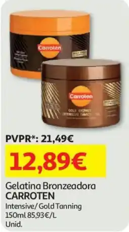 Auchan gelatina bronzeadora caroten promoção