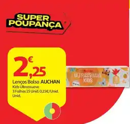 Auchan Lenços Bolso Auchan promoção