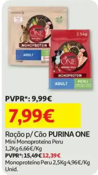 Auchan Ração p/ Cão PURINA ONE promoção