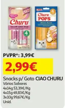 Auchan Snacks p/ Gato CIAO CHURU promoção