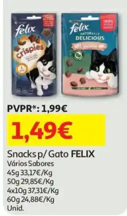 Auchan Snacks p/ Gato FELIX promoção