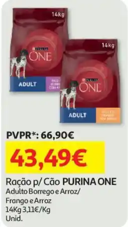Auchan Ração p/ Cão PURINA ONE promoção