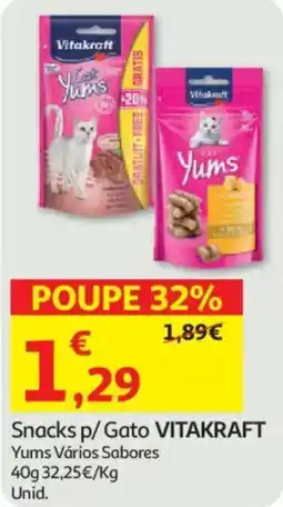 Auchan Snacks p/ Gato VITAKRAFT promoção