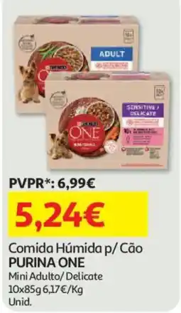 Auchan comida húmida p/ cão purina one mini adulto/delicate promoção